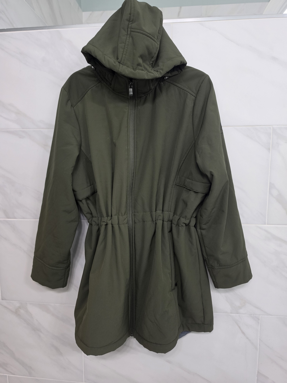 ZeroXposur Olive Green Hooded Puffer Anorak